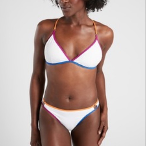 Athleta Other - Athleta White Color Block Bikini Bottom NWT